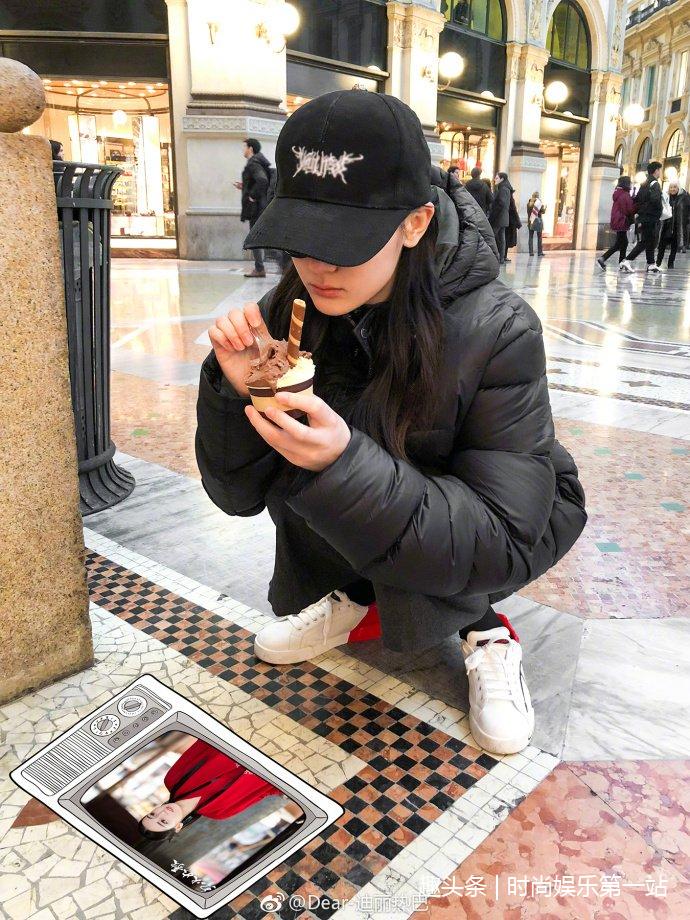 为什么迪丽热巴总喜欢蹲着吃东西?网友:知道原