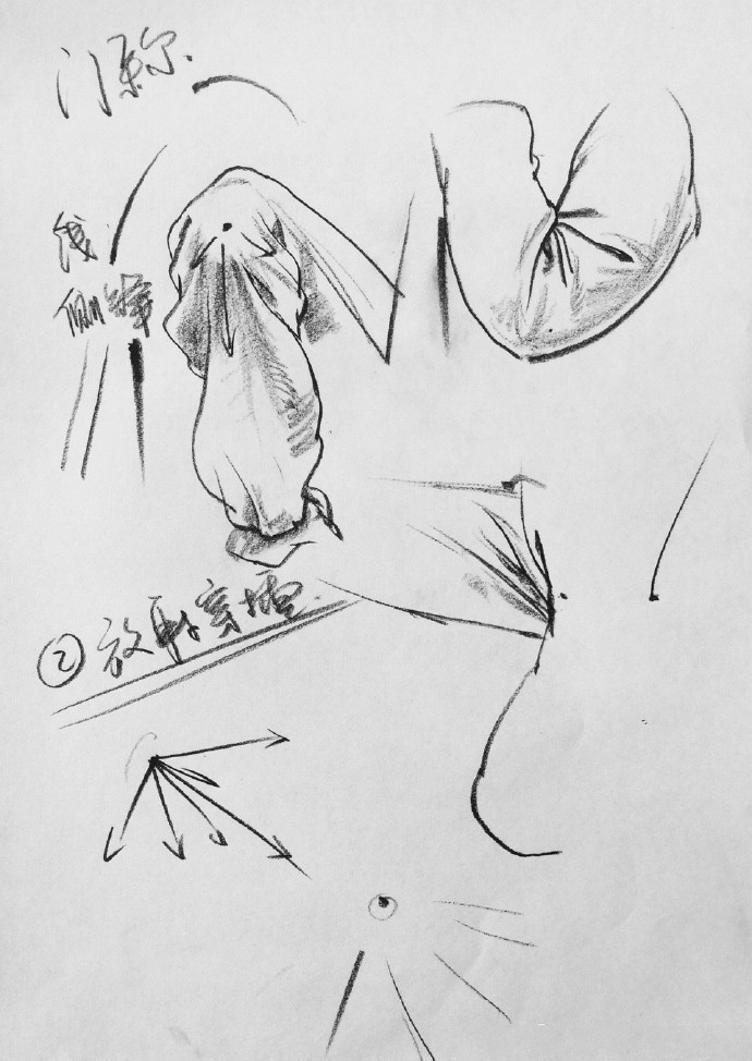 内衣素描_素描静物(2)