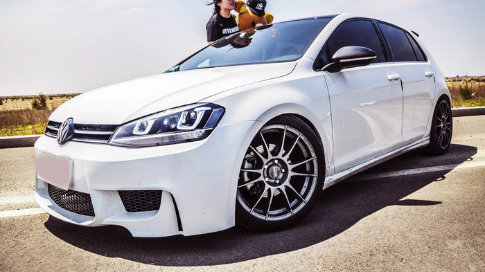 改装不是男生的专属！看看美女车主改装的高尔夫7