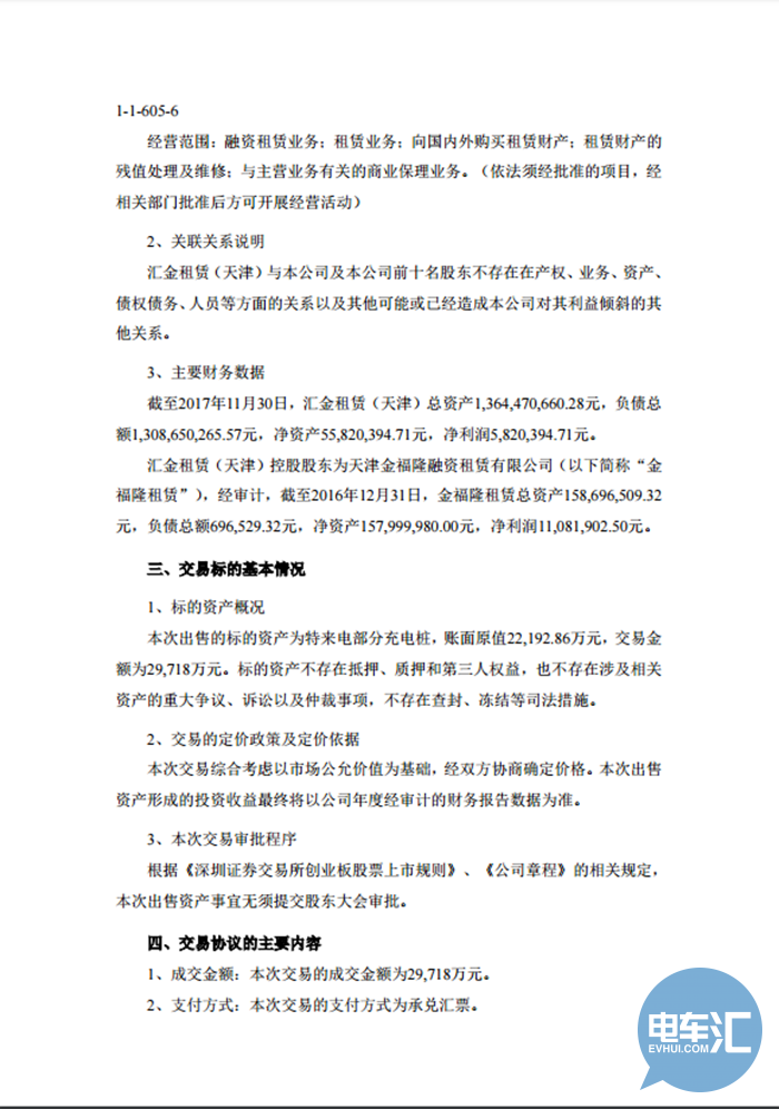国内|特锐德牵手汇金租赁 开拓充电桩轻资产运营模式