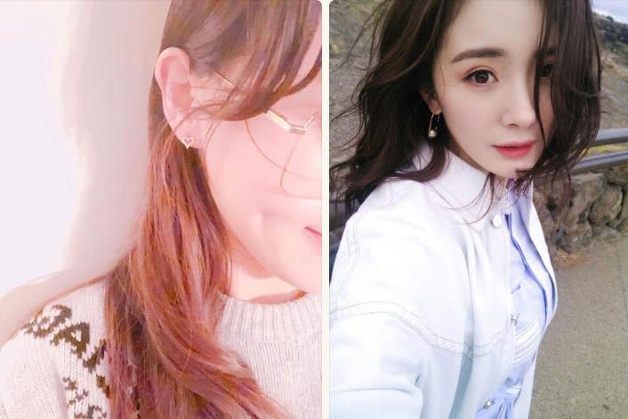 杨幂自拍只露半张脸唐嫣更厉害晒照只露13脸