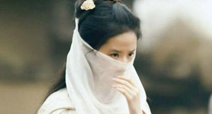 6个戴面纱的古装女子,你认识几个,我就认出来赵丽颖和