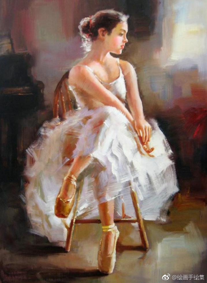 油画赏析,芭蕾舞女孩_新浪看点