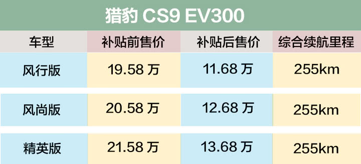 试驾猎豹CS9 EV300