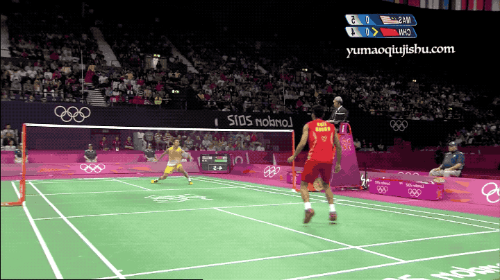 林丹右手镜像gif:推球