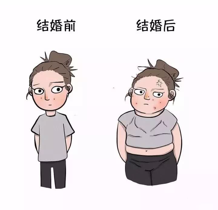 结婚前总是打扮的美美的出现在男友面前, 婚后完全不会估计形象, 不