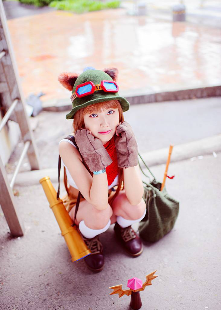 LOL提莫cosplay,提莫队长正在待命