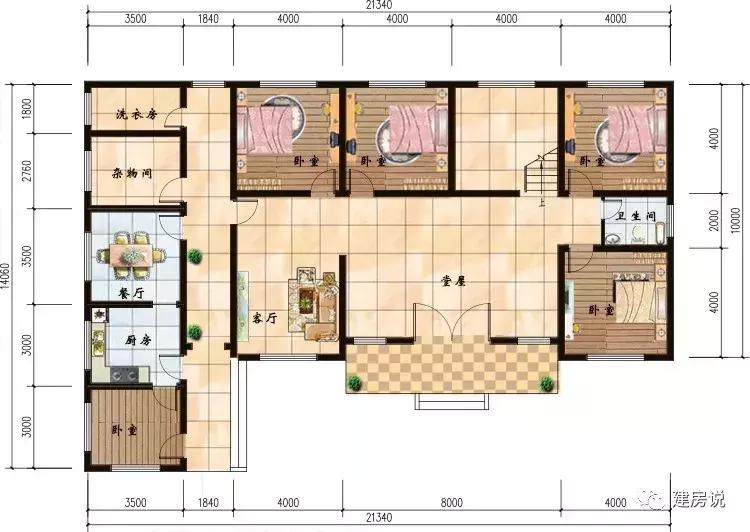 农村一层别墅这样设计, 看一眼便爱上|别墅|户型|建筑