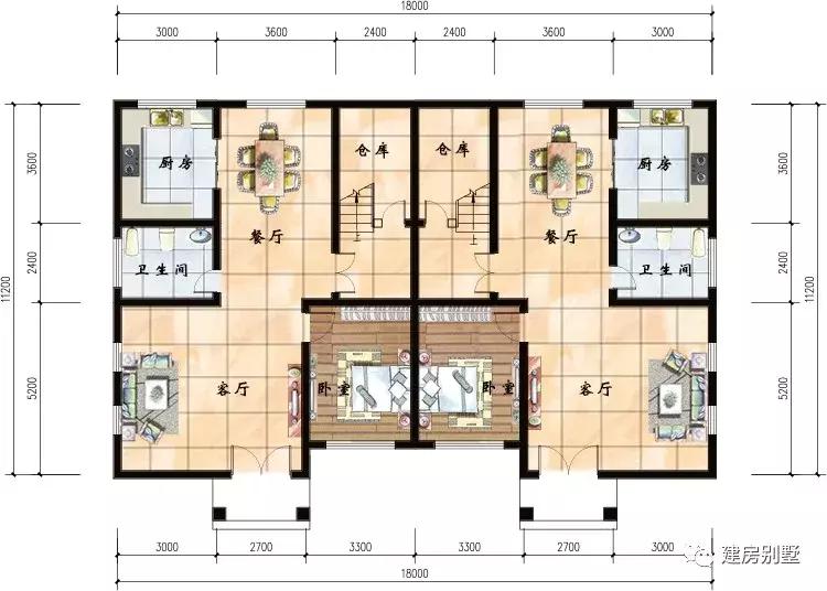 3款面宽18米的兄弟双拼别墅, 建了其中一款, 谁还会质疑兄弟情