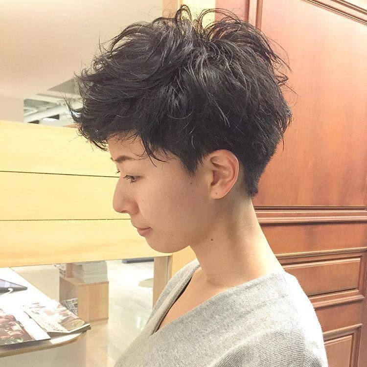 短发烫个纹理烫,不老气,还好看