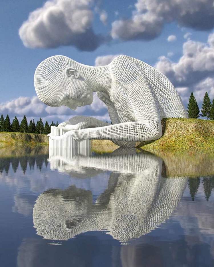 虚拟与现实之间!超真实的3d概念雕塑,艺术家的想象力就是强