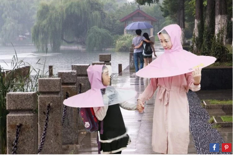 雨伞和雨衣的结合体,设计雷人!网友:中国人发明