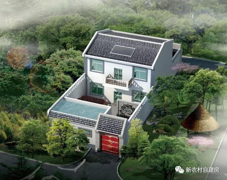 10款中式农村自建房图纸, 小户型大庭院, 20万主体100年不过时|户型|农村|庭院_新浪新闻