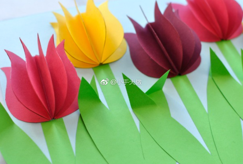 立体纸手工~郁金香