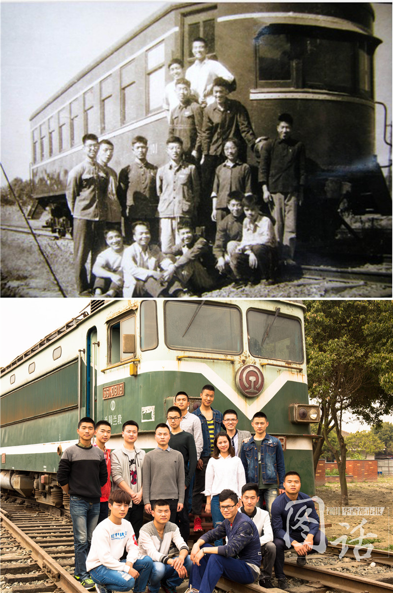 成都老照片：穿越89年的青春 成都大学生翻拍老照片迎校庆