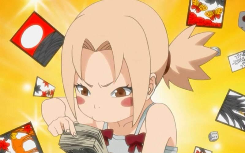 火影中纲手的5个时期, 幼年可爱, 青年妖媚, 老年看着痛心!