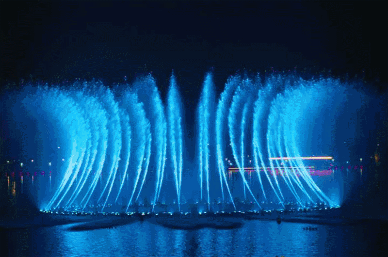 世界一流音乐喷泉来郑州了!主喷100米高,颜色美如画