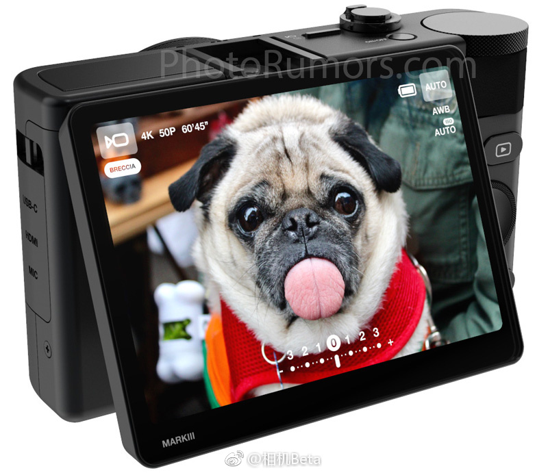 佳能Powershot G7X Mark III谍照或为造假图