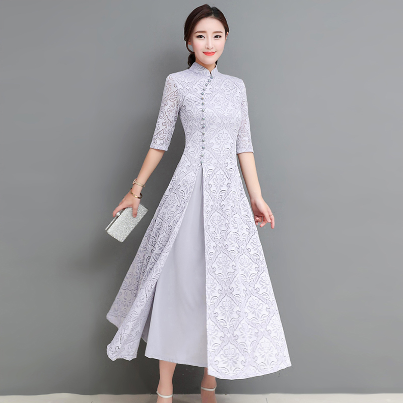 18年新款改良版旗袍裙,优雅显气质,演绎东方女