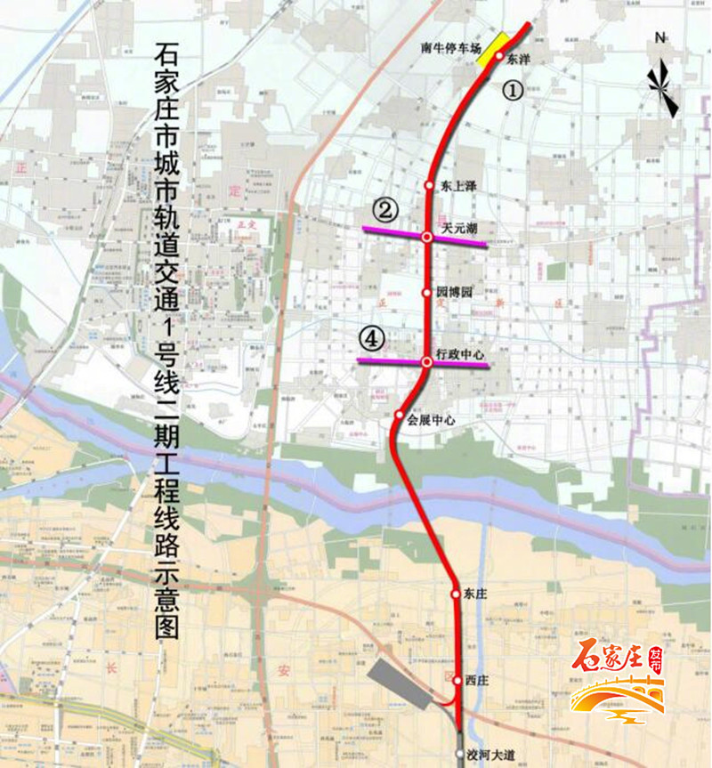 石家庄地铁1号线二期工程跨河掘进!全长13公里2018年底全线洞通