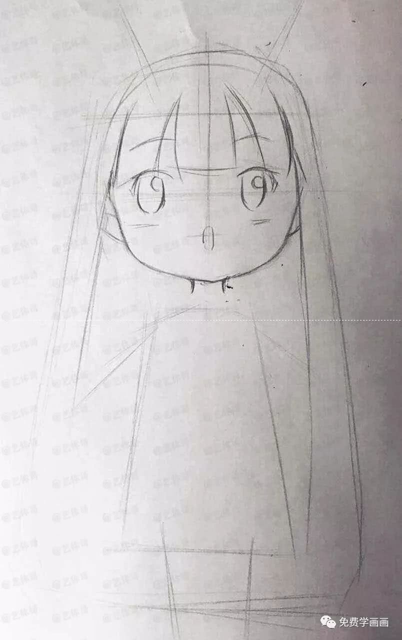 一步一步免费教你画兔儿姑娘