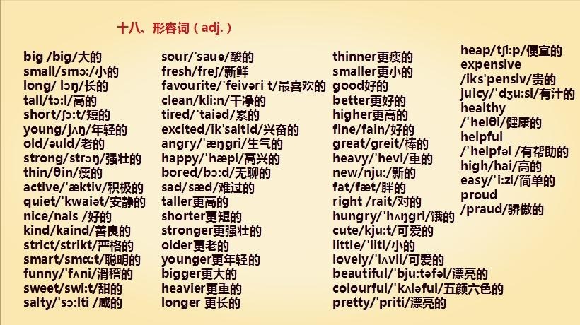 小学英语单词分类大全(含音标),清华双胞胎姐妹这样背单词