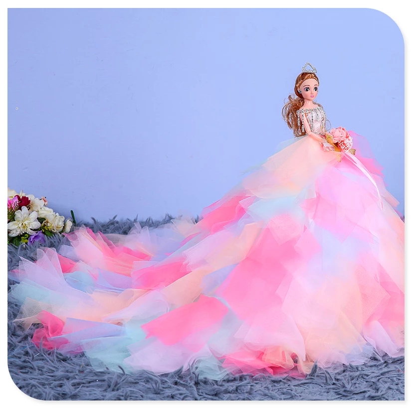 十二星座创意彩色婚纱芭比娃娃，水瓶座的复古，双鱼座的唯美