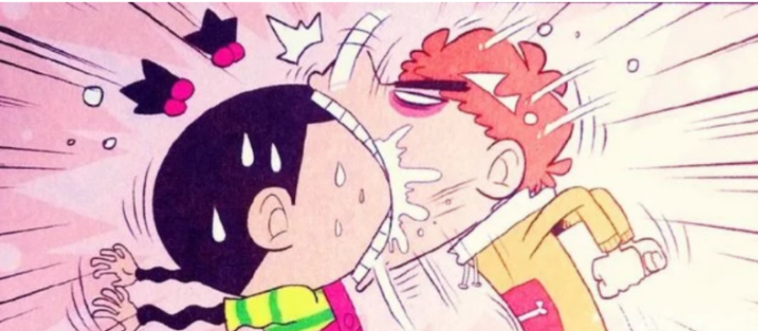 猫小乐:大脸妹在阿衰胳膊上咬牙印，美其名曰是送给阿衰的手表了