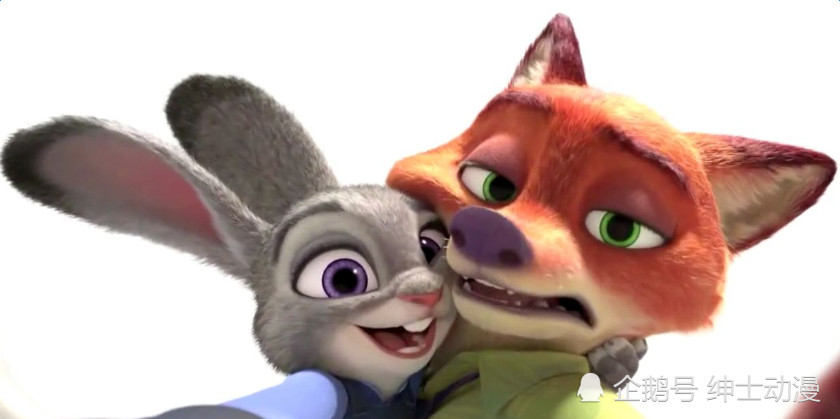 迪士尼《疯狂动物城》中让狐狸和兔子成为情侣
