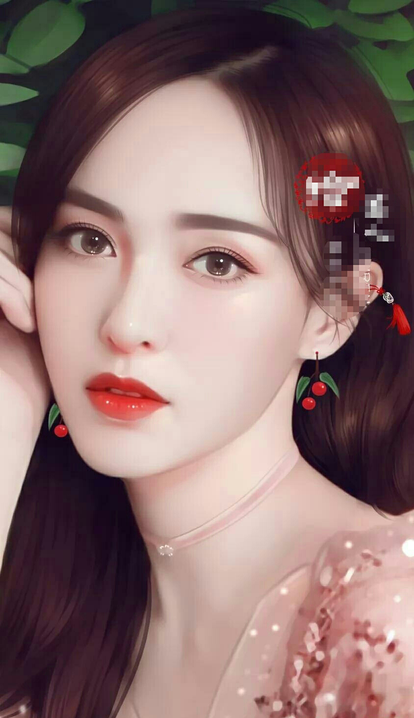 六大女星手绘图,杨颖第五,迪丽热巴第三,唐嫣第