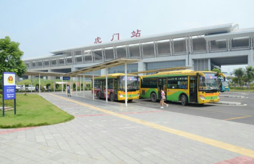 虎门站,位于东莞市莞太路与站北路交汇处东南侧,因处于东莞虎门镇北部