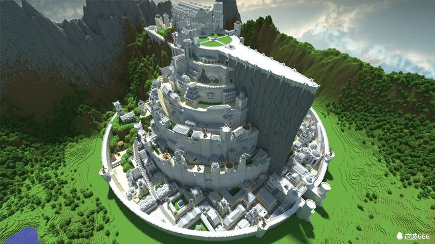我的世界:还原君临城!国外玩家震撼人心的建筑作品!