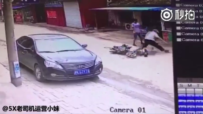 一起电动车剐蹭事故，万万没想到竟然还有这种操作，，，重复看了三四遍   ...