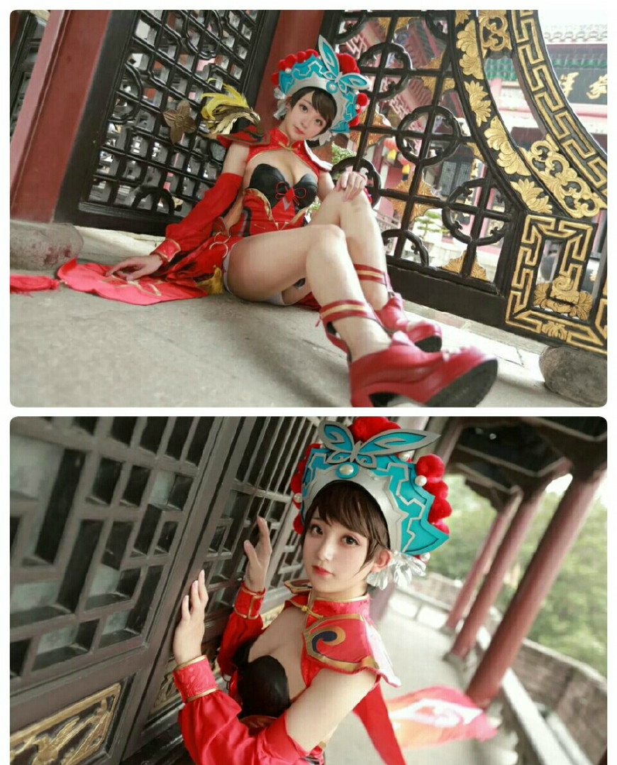 最新一组王者荣耀cosplay,国风虞姬皮肤,真是霸王别姬