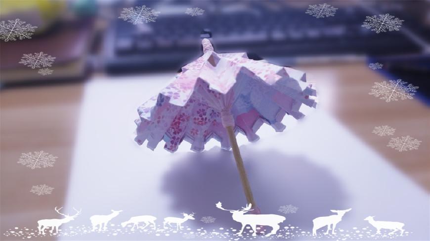 一起来折把油纸伞吧, 做法简单又漂亮, 手工折纸