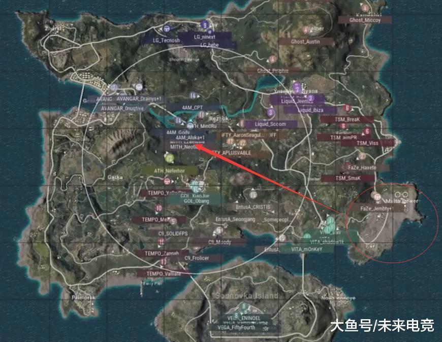 绝地求生sli联赛最吸粉的战队-faze 第一局就用实力征服了观众!