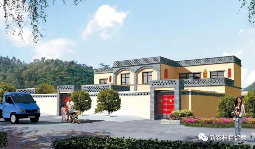 10款中式农村自建房图纸, 小户型大庭院, 20万主体100年不过时|户型|农村|庭院_新浪新闻