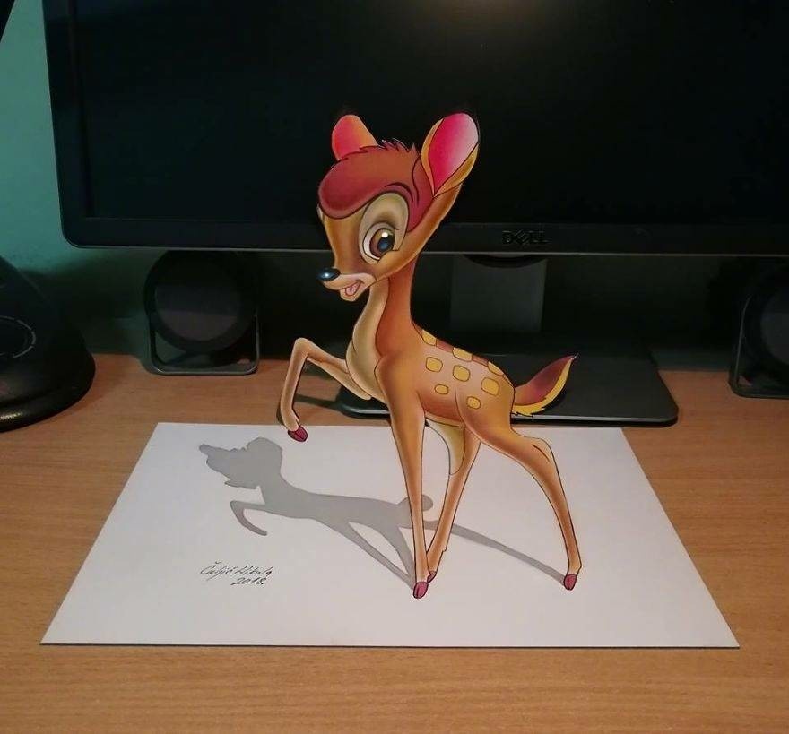 艺术家 nikola culjic 手绘裸眼3d绘画