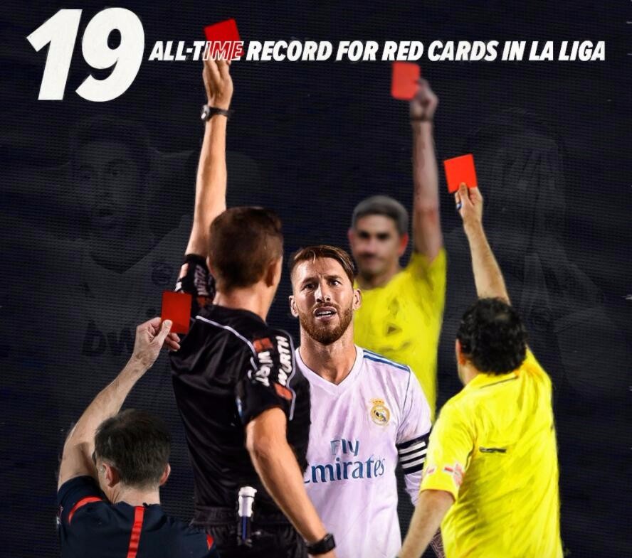 他是皇马最拼的,但拿红牌也是最多的,球迷都看