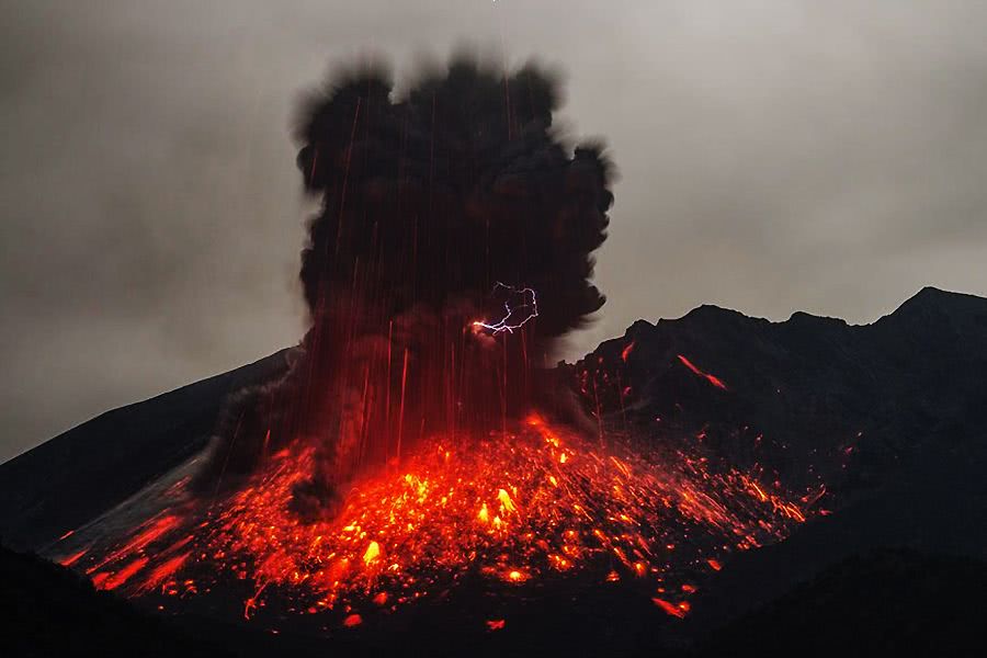 4.火山喷发的原理用了什么材料导致的(2)