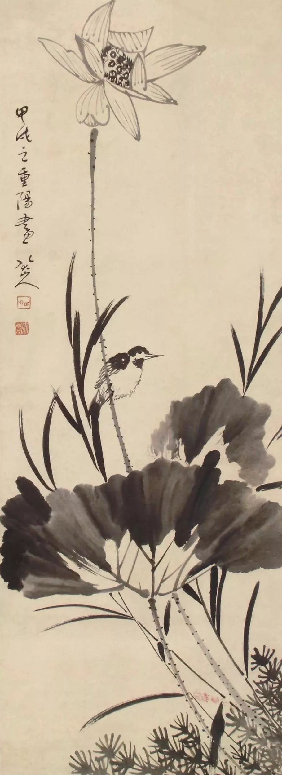 八大山人花鸟画,一花一鸟皆是悲啼!