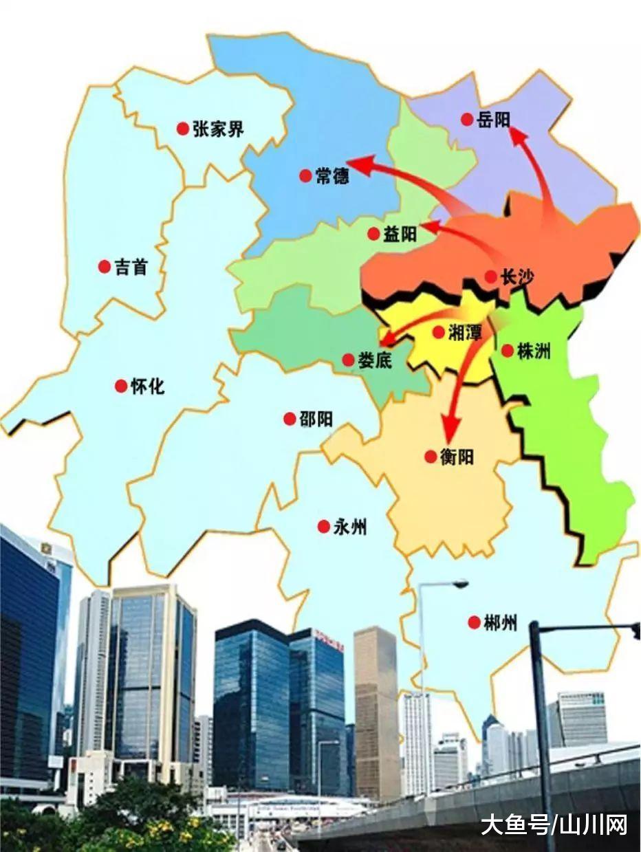 2017年湖南各市GDP: 长株潭和环长株潭城市群