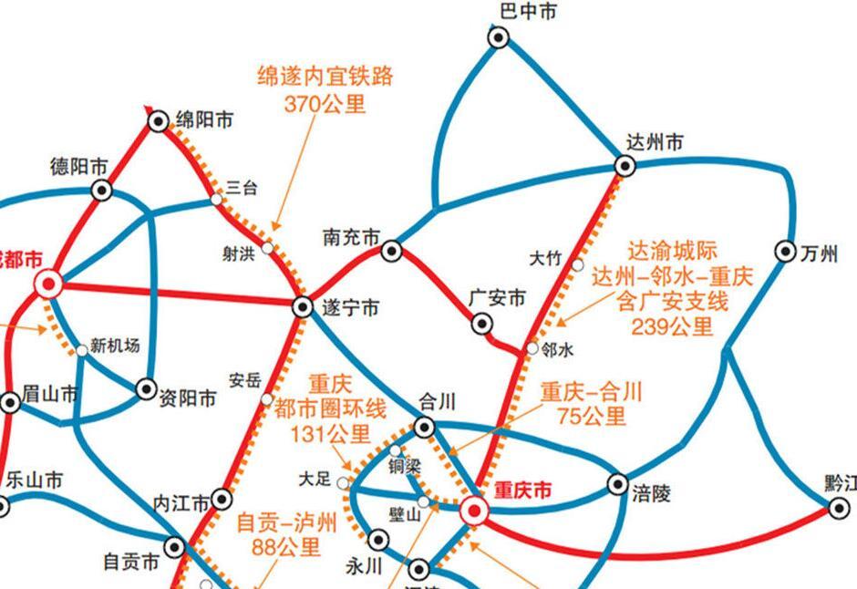 四川投资340亿规划一条时速250公里高铁, 沿线人民有福了