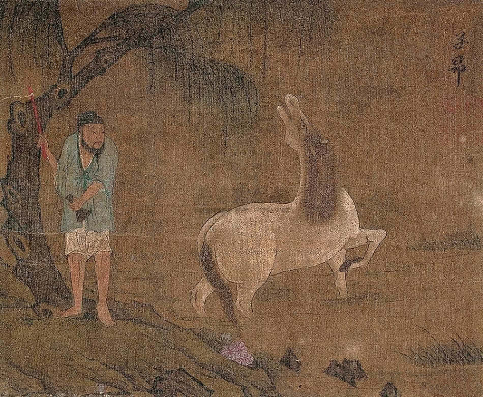 正文             赵孟頫的鞍马画特别注重线描的遒劲,形象与质感的