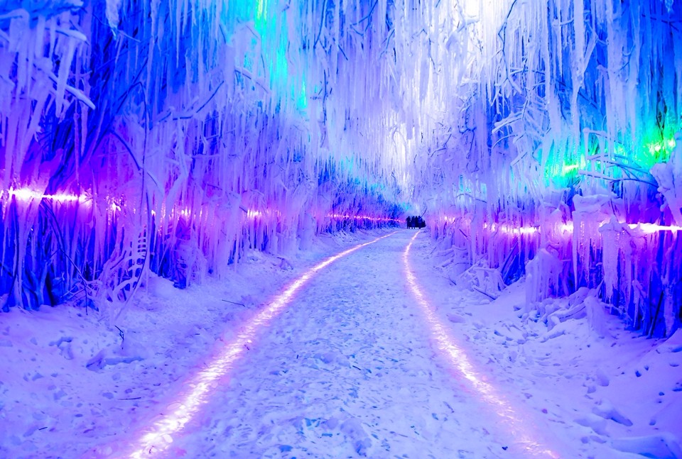 吉林雪村现百米冰窟 犹入梦境|溶洞|梦幻世界|冰雪_新浪网