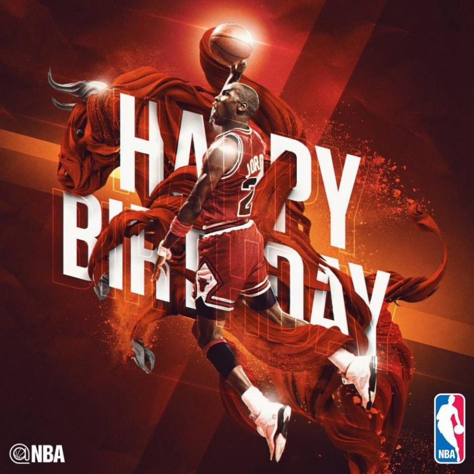 直播吧2月17日讯今天是篮球之神迈克尔-乔丹的55岁生日,让我们祝他