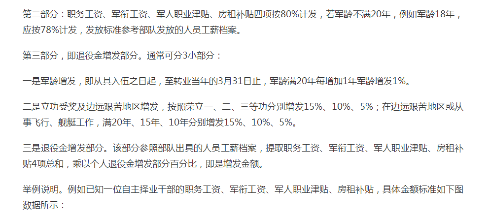 自主择业的军队转业干部有福了, 2018退役金年增资标准公布!