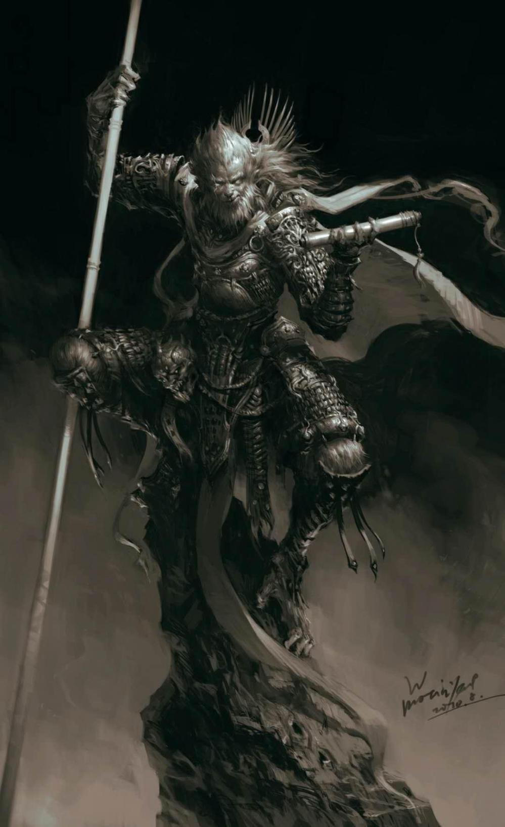 纹身素材之「斗战胜佛」心有热血,