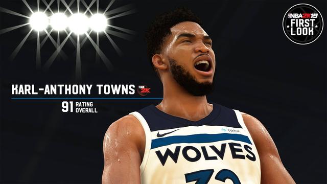 NBA2K19公布所有球员能力值,唐斯力压恩比德