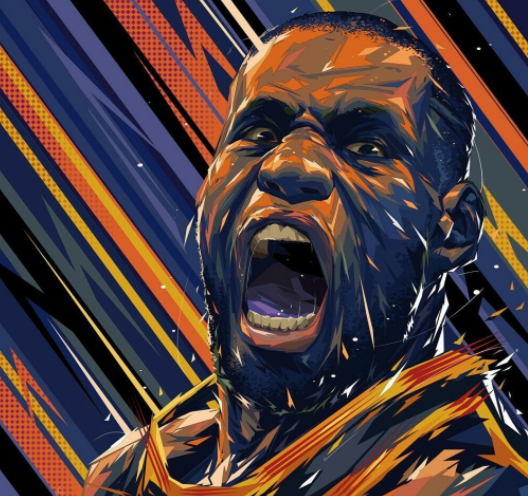 nba球星头像帅气图,詹姆斯很皇帝,杜兰特很霸气